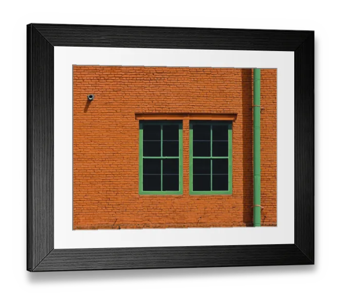 Framed Print : Two Green Windows Framed Print : Two Green Windows