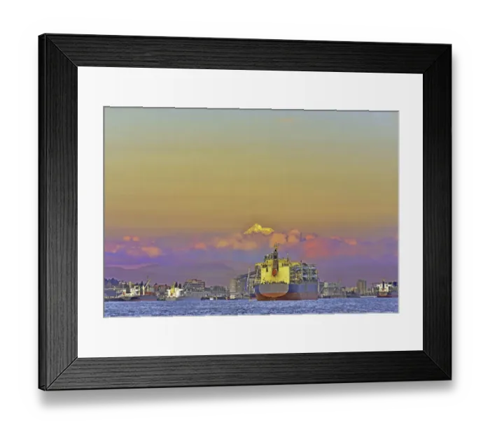 Framed Print : Ships At The Port Of Portland Framed Print : Ships At The Port Of Portland