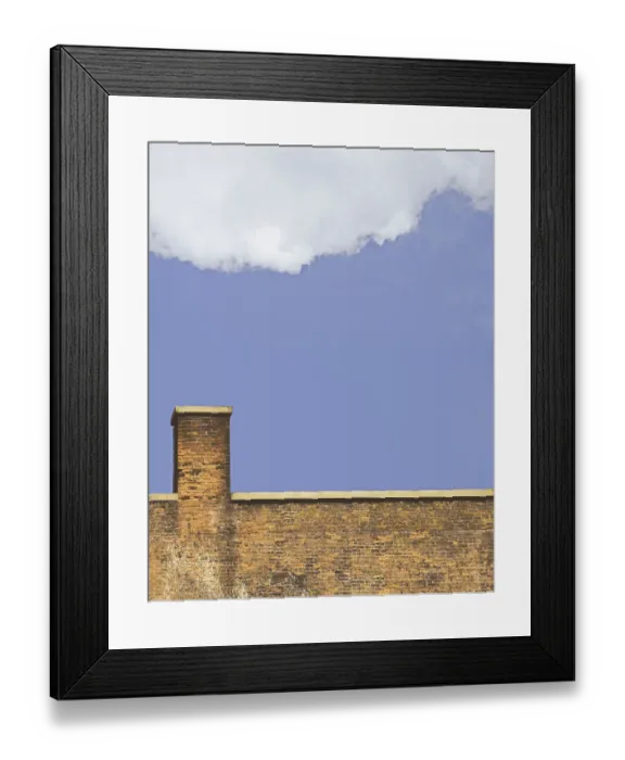 Framed Print : Old Brick Wall And Cloud Framed Print : Old Brick Wall And Cloud