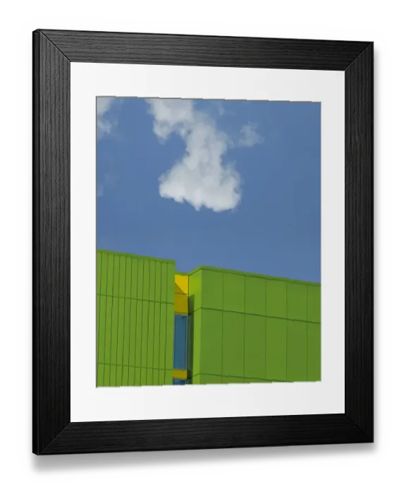 Framed Print : Modern Green Metal Framed Print : Modern Green Metal