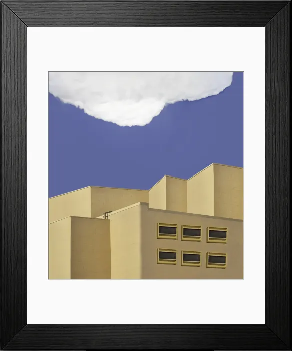 Framed Print : Cubist Concrete Framed Print : Cubist Concrete