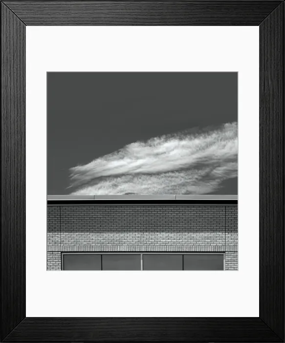 Framed Print : Black And White Roof And Sky Framed Print : Black And White Roof And Sky