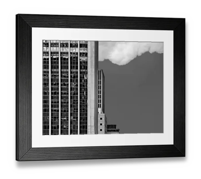 Framed Print : Black And White Cityscape Framed Print : Black And White Cityscape