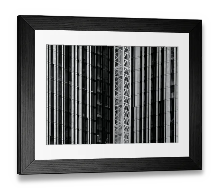 Framed Print : Black And White Building