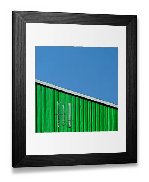 Framed Print : Green Midday Metal Framed Print : Green Midday Metal