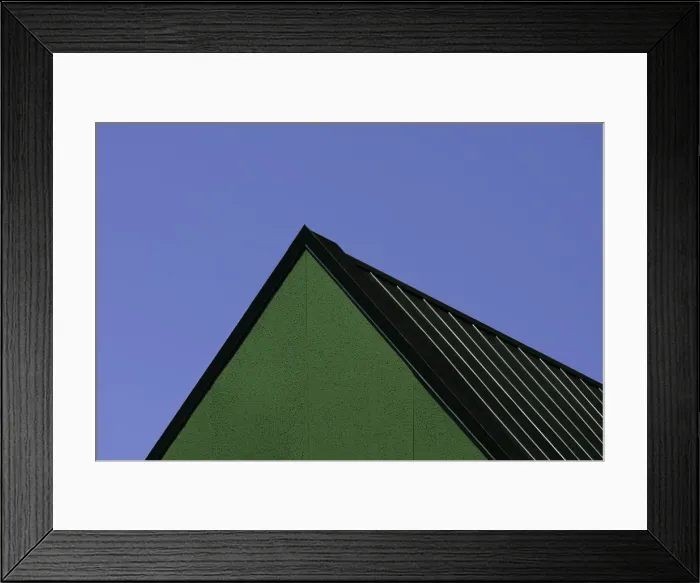 Framed Print : Black Metal Roof Framed Print : Black Metal Roof