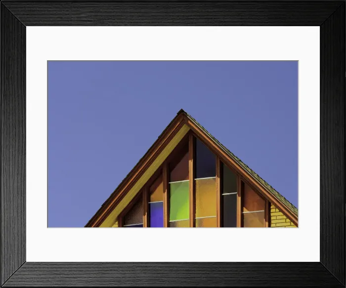 Framed Print : Stained Glass Summit Framed Print : Stained Glass Summit