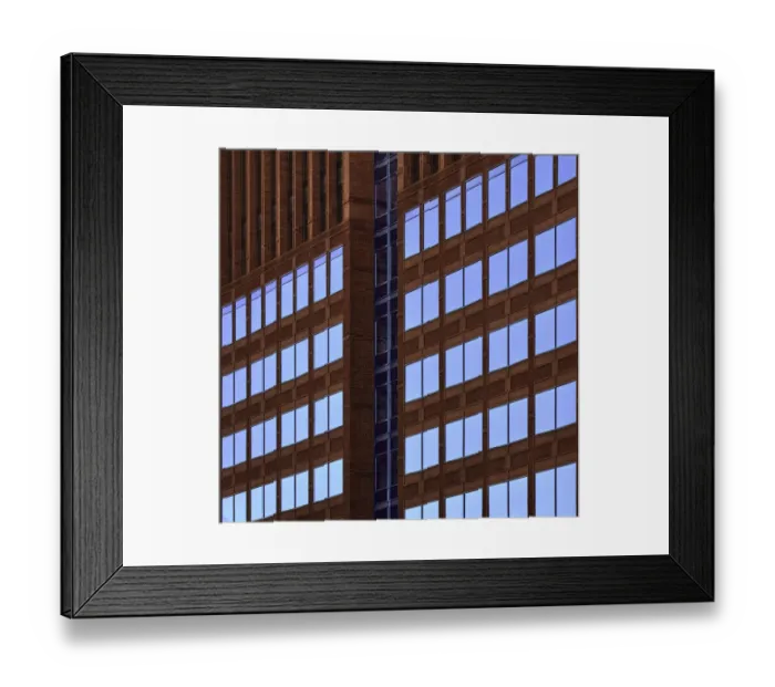 Framed Print : Dividing Brick by Blue Framed Print : Dividing Brick by Blue