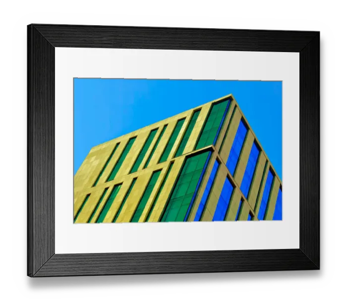 Framed Print : Slanted Yellow Summit Framed Print : Slanted Yellow Summit