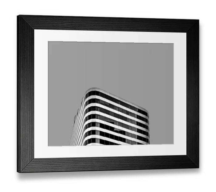 Framed Print : Stripe Lined Skyline