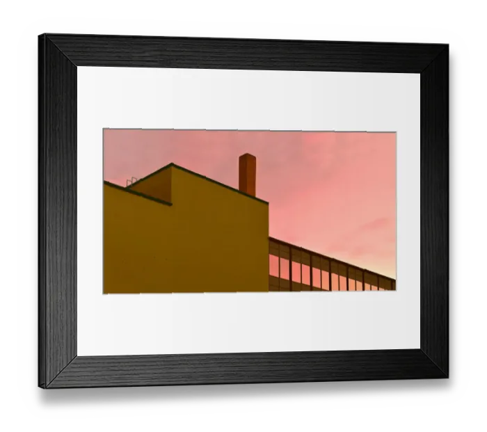 Framed Print : Sunset Slanted Architecture Framed Print : Sunset Slanted Architecture