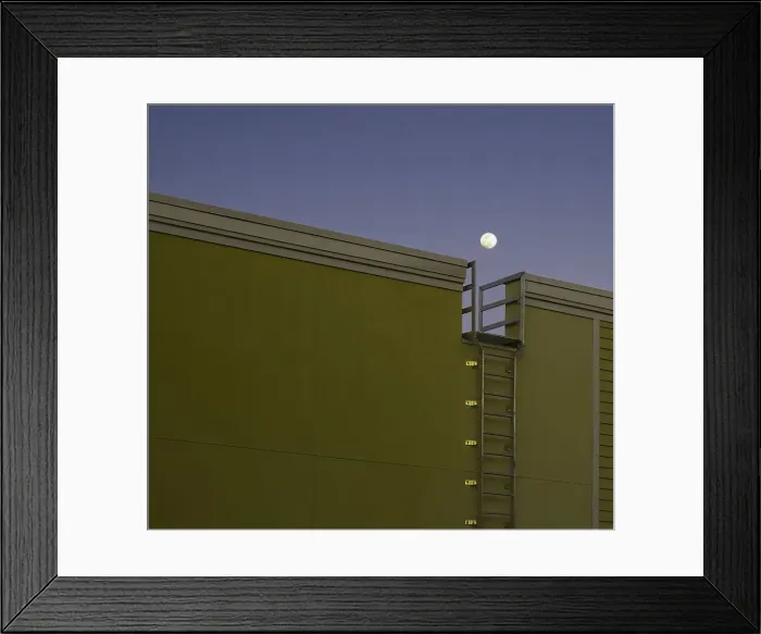 Framed Print : Moon Over Ladder Framed Print : Moon Over Ladder