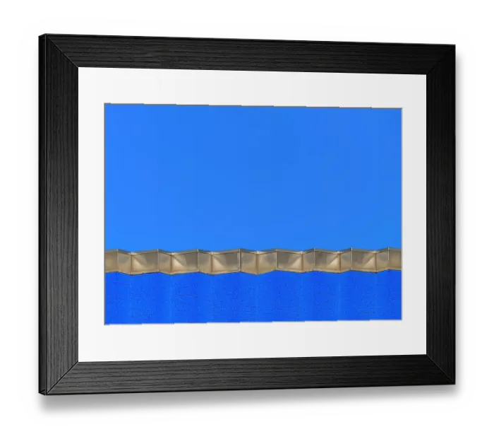 Framed Print : Blue And Silver Symmetry Framed Print : Blue And Silver Symmetry