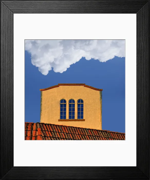 Framed Print : Red Roof Tiled Abstract Framed Print : Red Roof Tiled Abstract