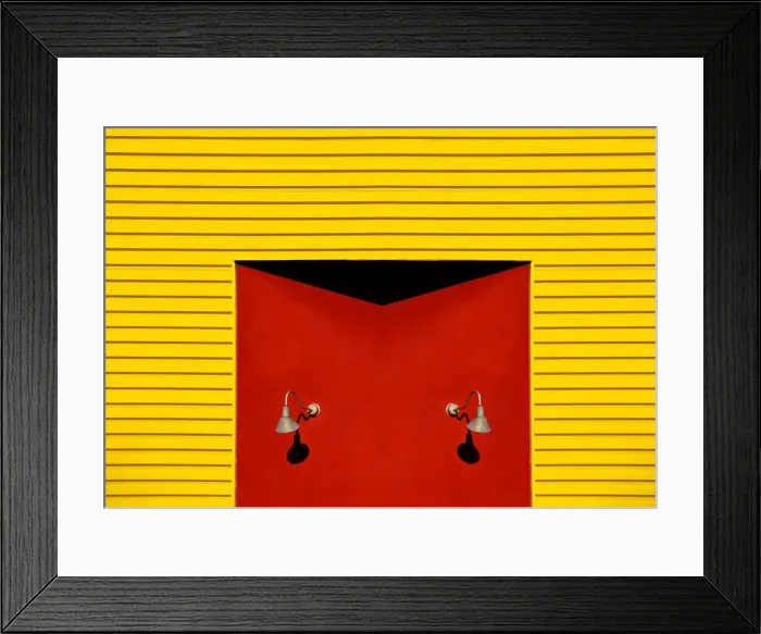 Framed Print : Yellow Rendered Architecture