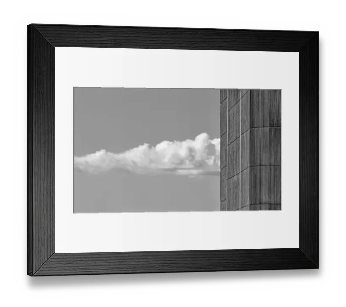 Framed Print : Clouds And Concrete Framed Print : Clouds And Concrete