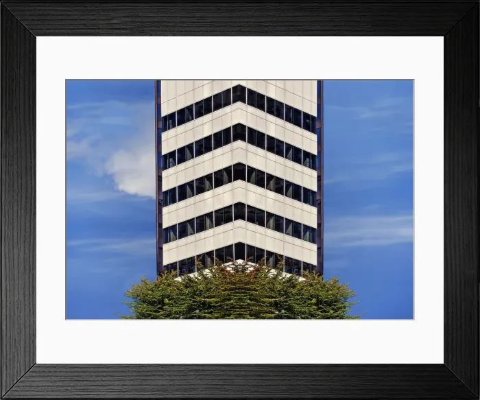 Framed Print : Chevron Pattern Tower Framed Print : Chevron Pattern Tower