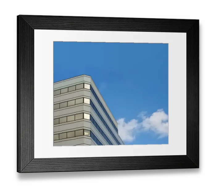Framed Print : Skyscraper With Gold Windows Framed Print : Skyscraper With Gold Windows