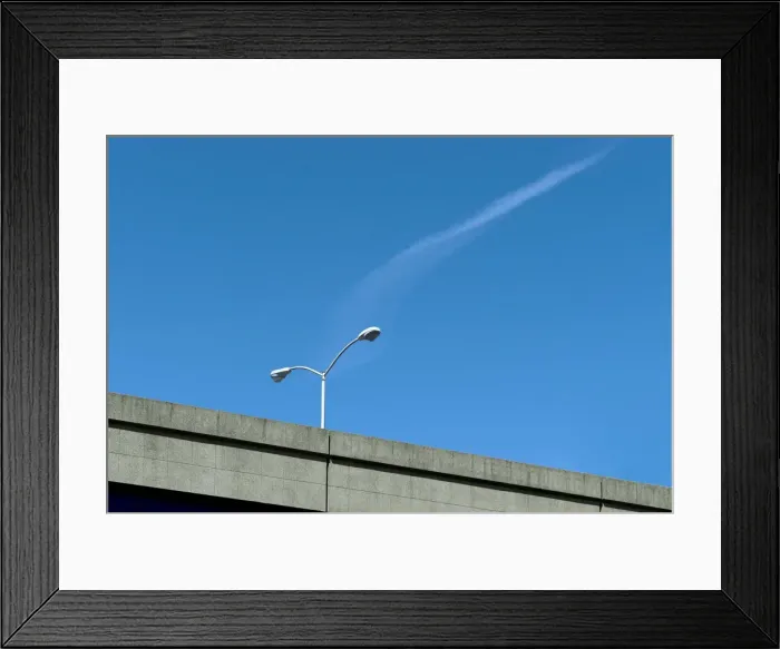 Framed Print : Slanted Streetlight Framed Print : Slanted Streetlight