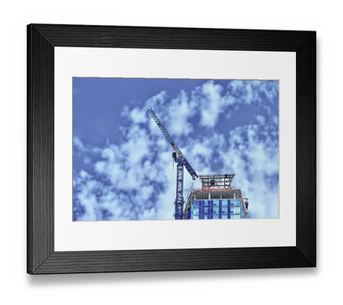 Framed Print : Building in Beryl And Billow Framed Print : Building in Beryl And Billow
