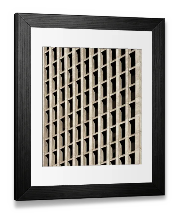 Framed Print : Concrete Gridlock