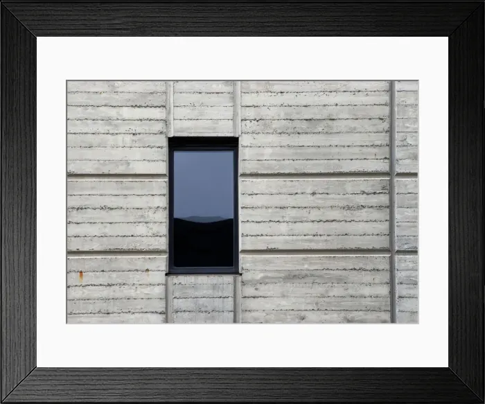 Framed Print : Black Glass Concrete Framed Print : Black Glass Concrete