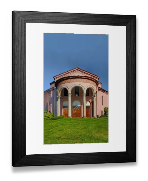 Framed Print : Pink Church Framed Print : Pink Church