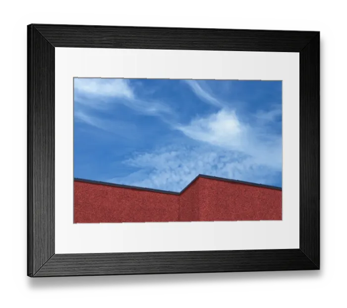 Framed Print : Red Wall. A color photograph of the red colored wall to a commercial business in Portland Framed Print : Red Wall. A color photograph of the red colored wall to a commercial business in Portland