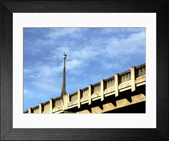 Framed Print : Overpass Streetlight Framed Print : Overpass Streetlight