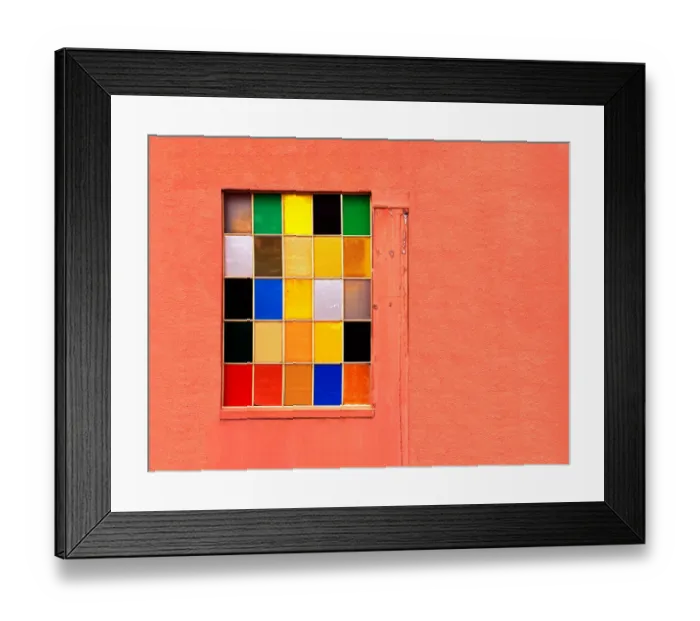 Framed Print : Secular Stained Glass Framed Print : Secular Stained Glass