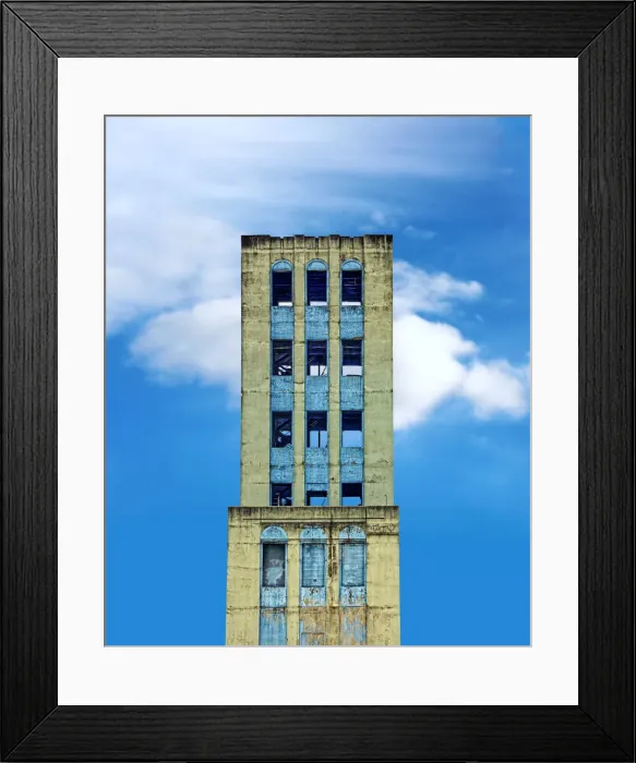 Framed Print : Fire Training Tower Framed Print : Fire Training Tower