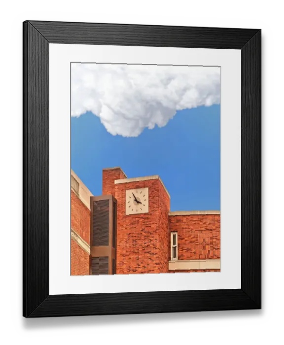 Framed Print : Clackamas County Courthouse Clock Framed Print : Clackamas County Courthouse Clock