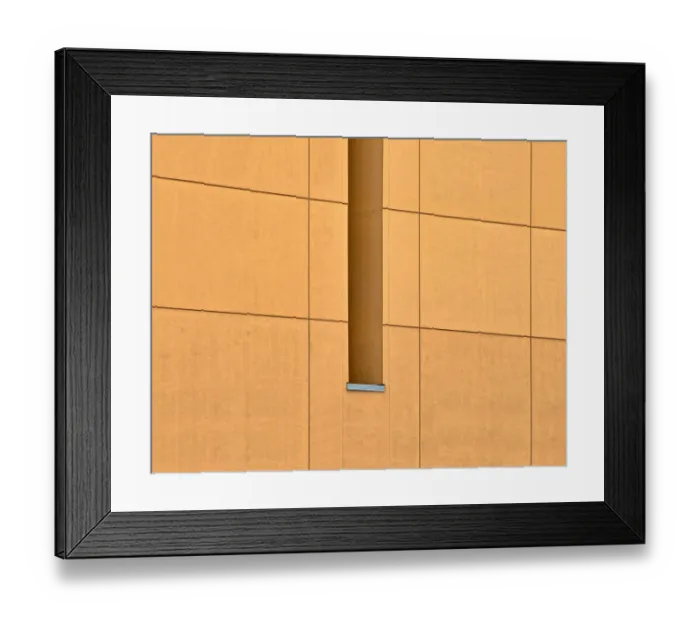 Framed Print : A Slim Orange Space Framed Print : A Slim Orange Space