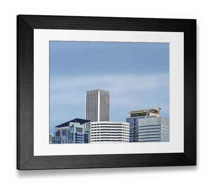 Framed Print : Portland Cityscape Framed Print : Portland Cityscape