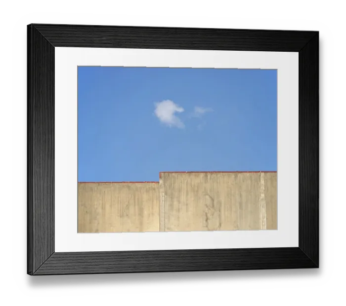 Framed Print : Concrete Wall And Cloud Framed Print : Concrete Wall And Cloud