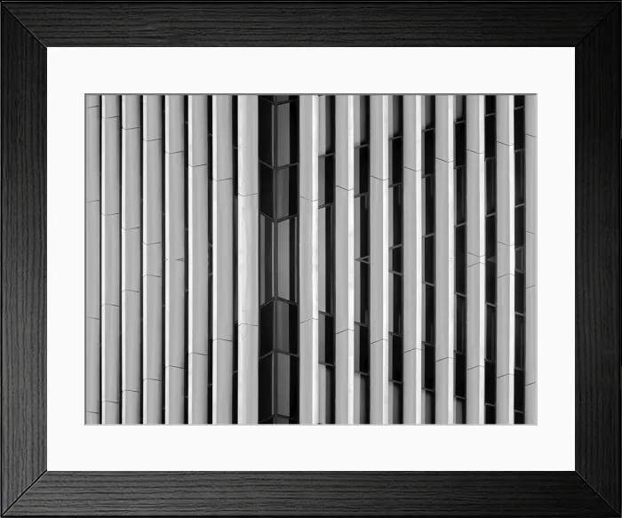 Framed Print : Black Glass Pattern Framed Print : Black Glass Pattern