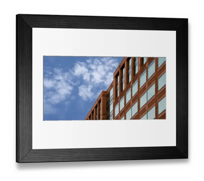 Framed Print : Slanted Bricks