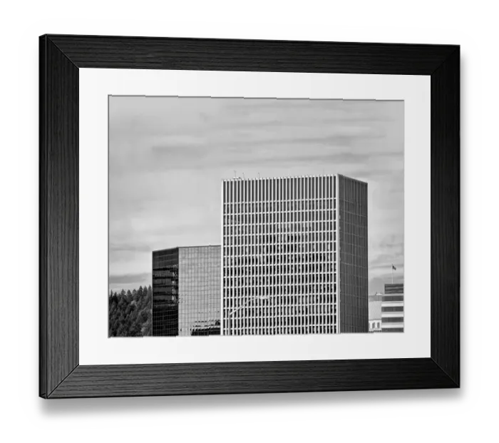 Framed Print : Tall Monochrome Concrete Framed Print : Tall Monochrome Concrete