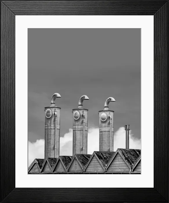 Framed Print : Monochrome Pumphouse