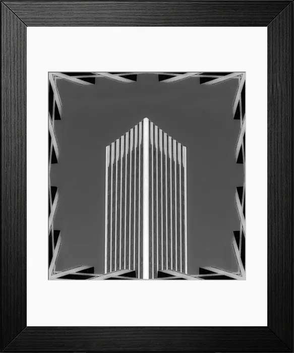 Framed Print : Jagged Concrete Window Frame