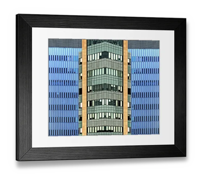 Framed Print : Blue And Green Architecture Framed Print : Blue And Green Architecture