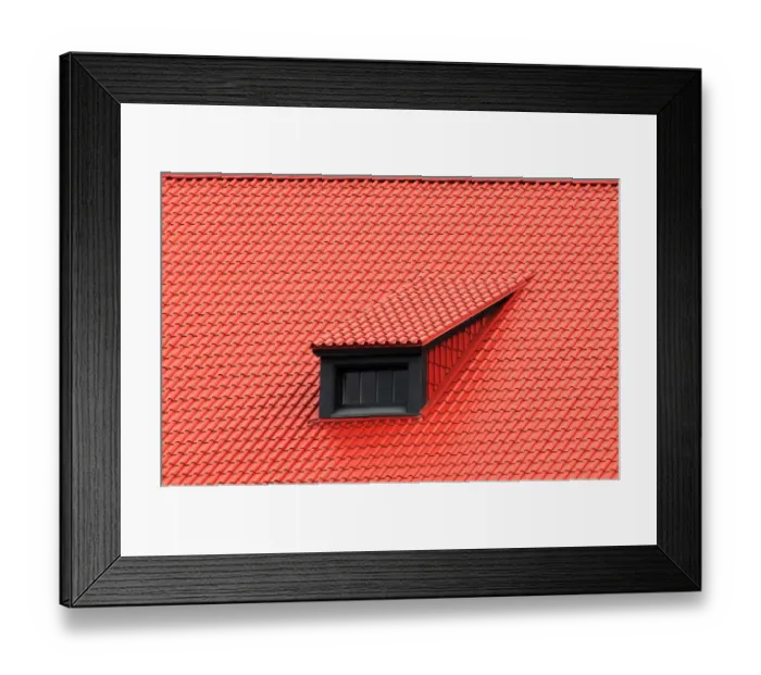 Framed Print : Red Terracotta Tile Roof Framed Print : Red Terracotta Tile Roof