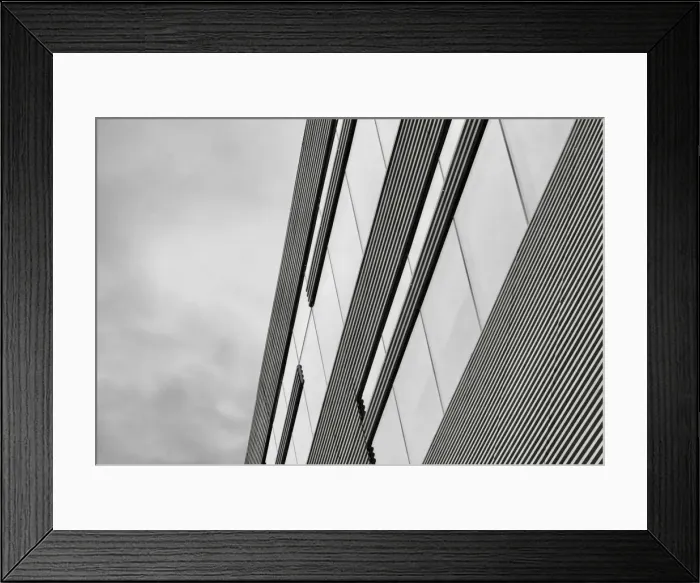 Framed Print : Modern Monochrome Metal Framed Print : Modern Monochrome Metal