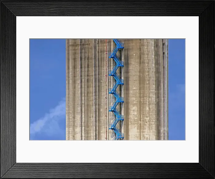 Framed Print : High Cement Silo