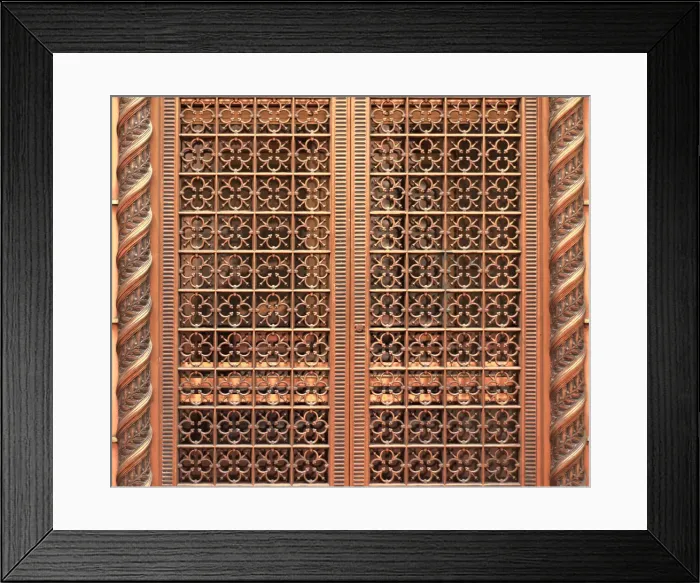 Framed Print : Bank Brass Door Framed Print : Bank Brass Door