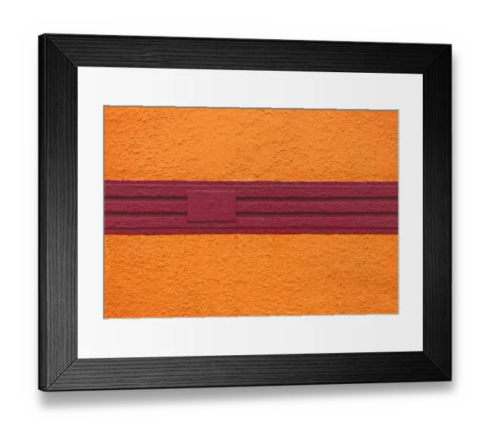 Framed Print : Red Banded Wall Framed Print : Red Banded Wall