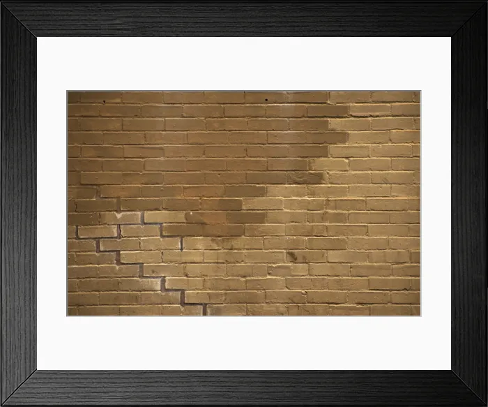 Framed Print : Orange Brick Wall