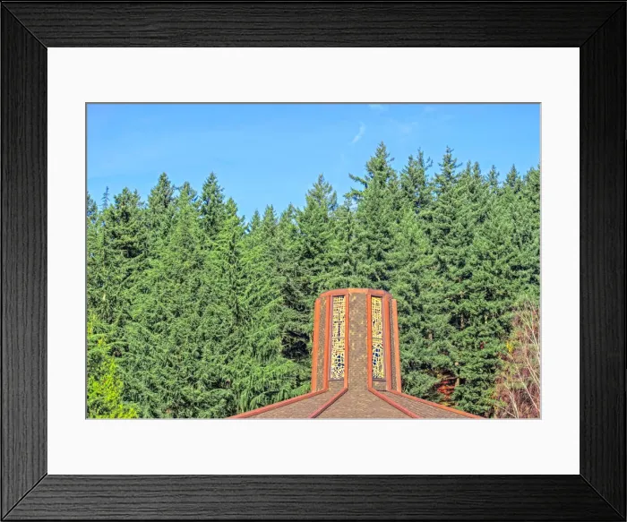 Framed Print : Forest Church