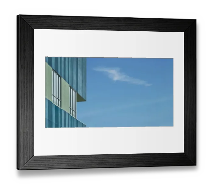 Framed Print : Blue Balcony Framed Print : Blue Balcony