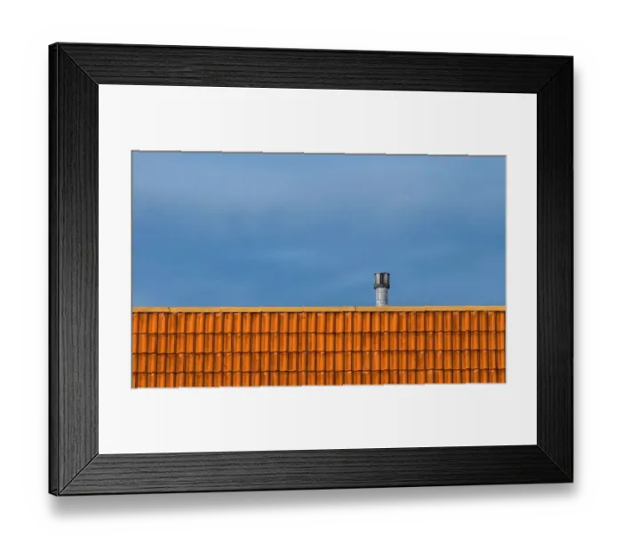 Framed Print : Terra-Cotta Tiled Roof Framed Print : Terra-Cotta Tiled Roof